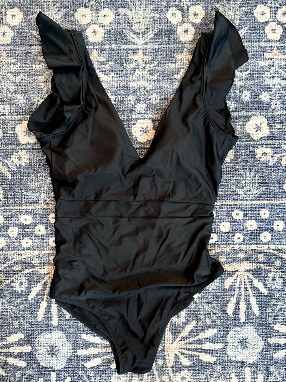 Summersalt Black V-Neck One-Piece Swimsuit - Picture 1 of 4